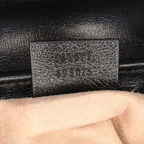 Pre-owned Gucci GG Marmont Matelasse Canvas Top Handle Bag Brown