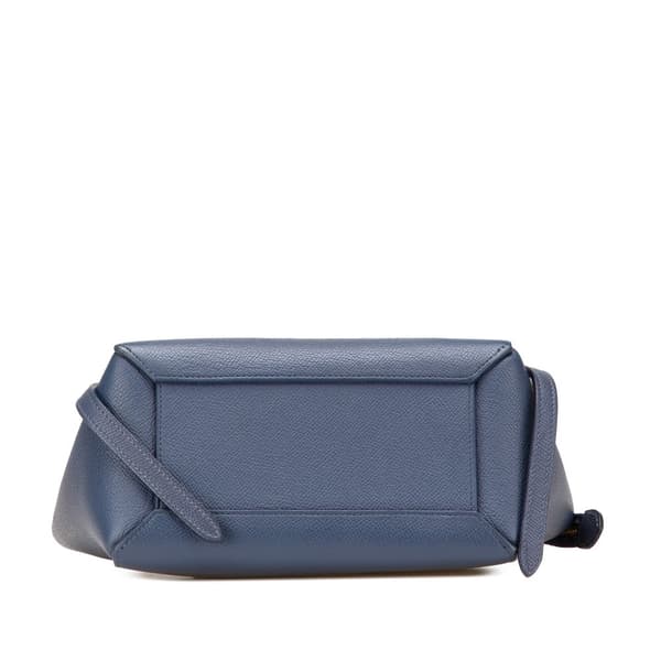 Pre-owned Celine Nano Grained Calfskin Belt Bag Blue
