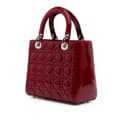 Pikkukuva 2 / 10: Pre-owned Dior Medium Patent Cannage Lady Dior Red
