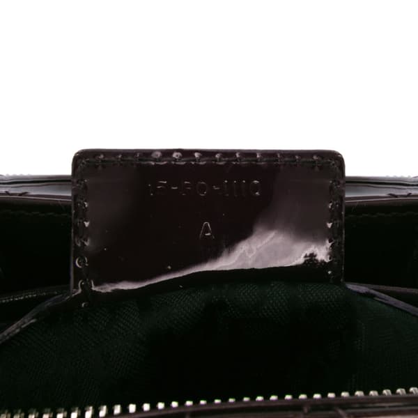 Pre-owned Dior Large Patent Cannage Lady Dior Purple