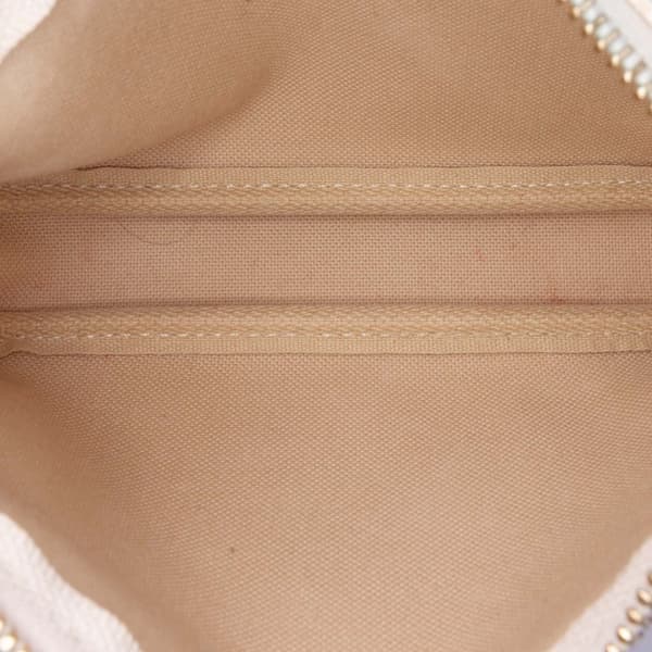 Pre-owned Louis Vuitton Damier Azur Mini Pochette Accessoires White