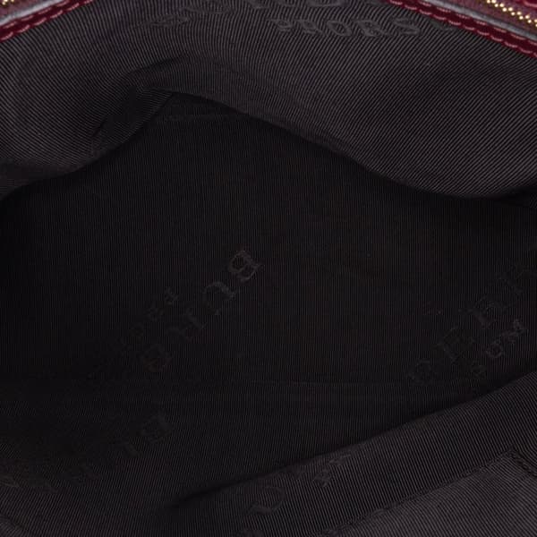 Pre-owned Burberry Medium Mega Check Canvas Bloomsbury Saddle Satchel Brown