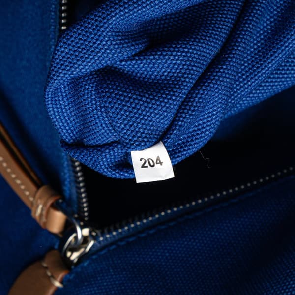 Pre-owned Prada Medium Canvas Canapa Logo Convertible Shopping Tote Blue