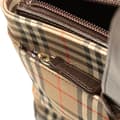 Miniatyrbild 7 av 10: Pre-owned Burberry Haymarket Check Canvas Handbag Brown