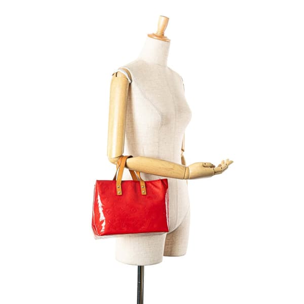 Pre-owned Louis Vuitton Monogram Vernis Reade PM Red