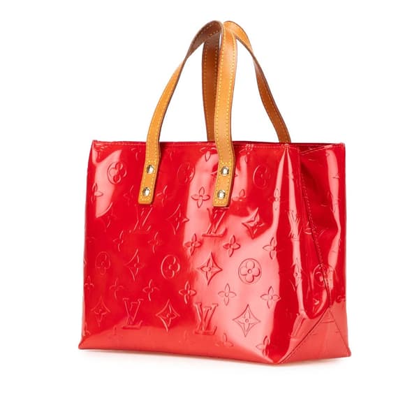 Pre-owned Louis Vuitton Monogram Vernis Reade PM Red