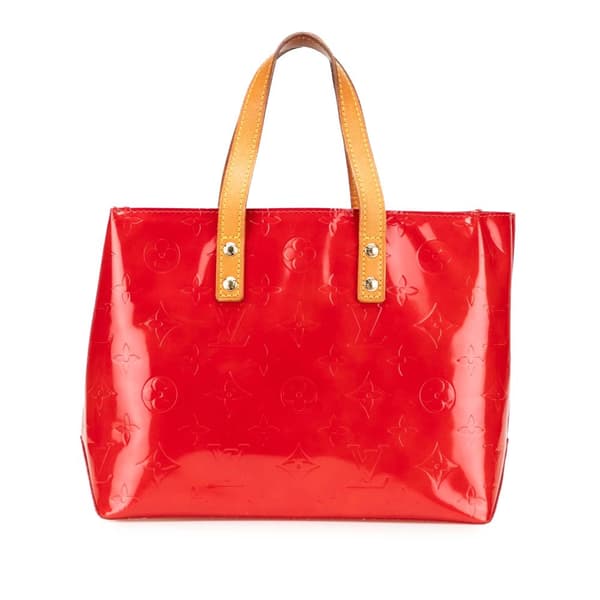 Pre-owned Louis Vuitton Monogram Vernis Reade PM Red