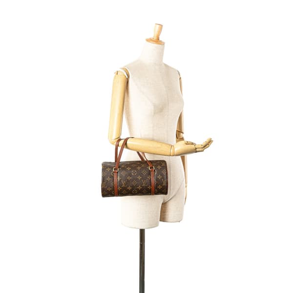 Pre-owned Louis Vuitton Monogram Papillon 26 Brown