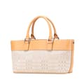 Pikkukuva 2 / 8: Pre-owned Burberry Leather Trimmed Canvas Handbag Brown