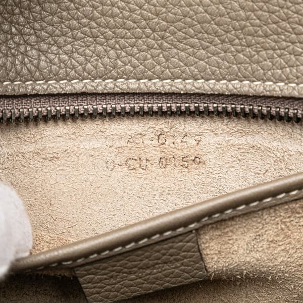 Pre-owned Celine Nano Leather Luggage Tote Brown