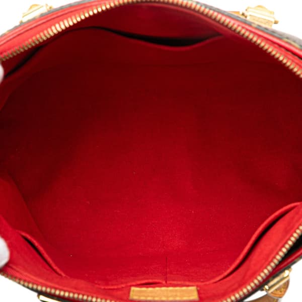 Pre-owned Louis Vuitton Monogram Pallas MM Brown