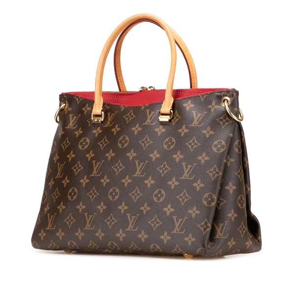 Pre-owned Louis Vuitton Monogram Pallas MM Brown