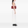 Miniatyrbillede 9 af 10: Pre-owned Bottega Veneta Lambskin Intrecciato East West Andiamo Top Handle Bag Red