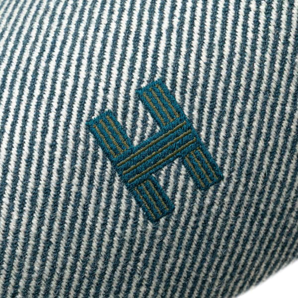 Pre-owned Hermès Small Wool Bride A Brac H Natte Case Blue