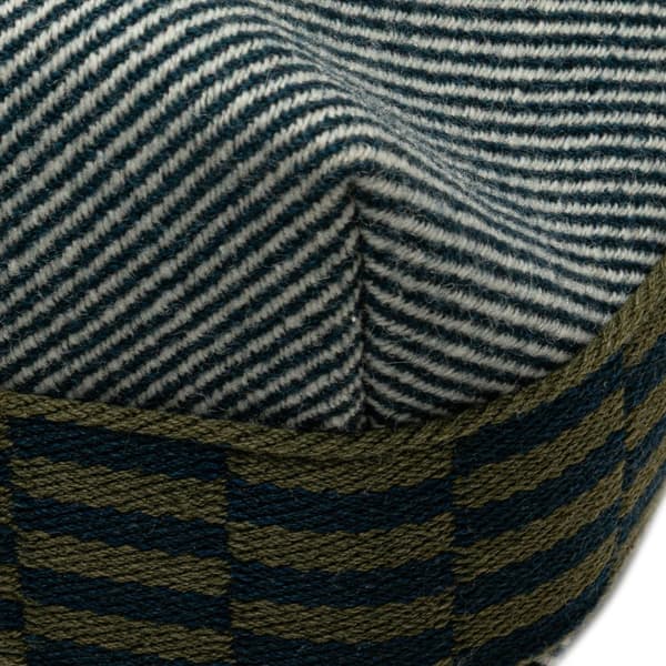 Pre-owned Hermès Small Wool Bride A Brac H Natte Case Blue