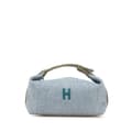 Miniatyrbild 1 av 10: Pre-owned Hermès Small Wool Bride A Brac H Natte Case Blue