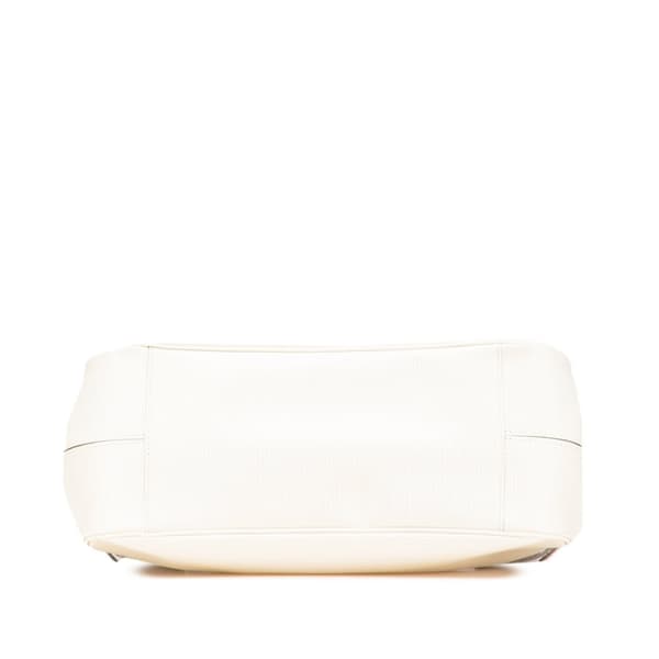 Pre-owned Louis Vuitton Epi Passy PM White
