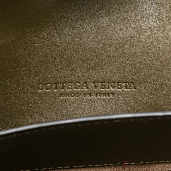 Pre-owned Bottega Veneta Medium Intrecciato Trimmed Nappa Piazza Satchel Brown