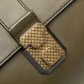 Pikkukuva 7 / 10: Pre-owned Bottega Veneta Medium Intrecciato Trimmed Nappa Piazza Satchel Brown