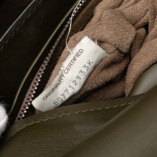 Pre-owned Bottega Veneta Medium Intrecciato Trimmed Nappa Piazza Satchel Brown