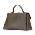 Pikkukuva 2 / 10: Pre-owned Bottega Veneta Medium Intrecciato Trimmed Nappa Piazza Satchel Brown