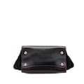 Miniatyrbilde 3 av 10: Pre-owned Prada Mini Scamosciato Trimmed Glace Calf Twin Pocket Satchel Black