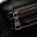 Miniatyrbilde 9 av 10: Pre-owned Prada Mini Scamosciato Trimmed Glace Calf Twin Pocket Satchel Black
