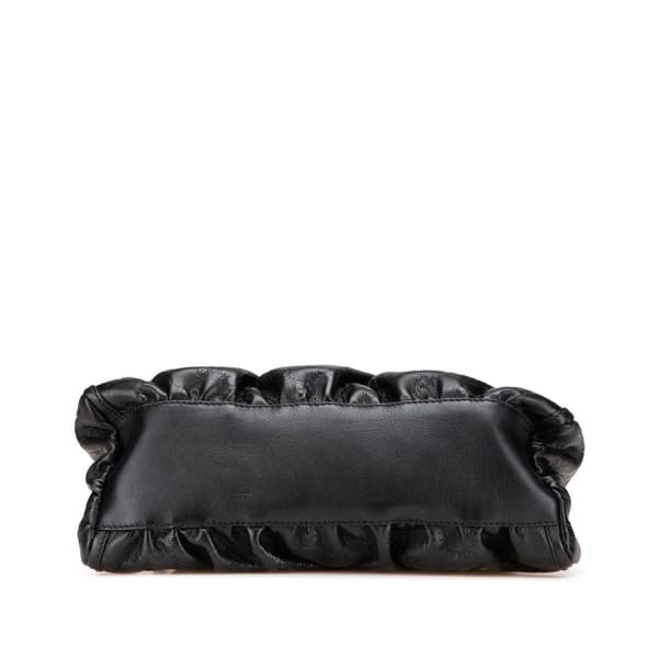 Pre-owned Gucci Guccissima Abbey D Ring Handbag Black