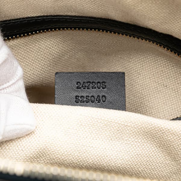 Pre-owned Gucci GG Canvas Web Joy Boston Bag Brown