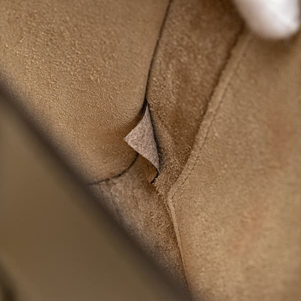 Pre-owned Celine Nano Leather Luggage Tote Brown