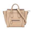 Pikkukuva 1 / 10: Pre-owned Celine Nano Leather Luggage Tote Brown