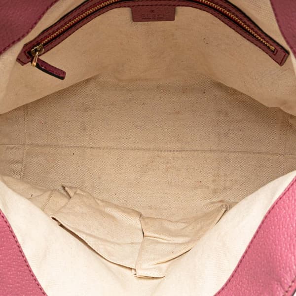 Pre-owned Gucci Medium GG Canvas Bree Satchel Brown