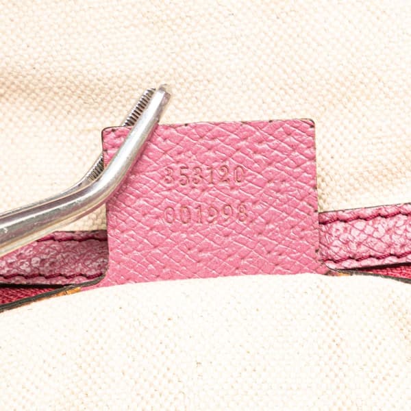 Pre-owned Gucci Medium GG Canvas Bree Satchel Brown