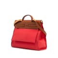 Miniatyrbild 2 av 10: Pre-owned Hermès Toile Herbag Zip 39 Pink