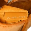 Miniatyrbilde 6 av 10: Pre-owned Dior Mini Velvet Crystal Embellished Saddle Bag Orange