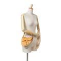 Miniatyrbilde 10 av 10: Pre-owned Dior Mini Velvet Crystal Embellished Saddle Bag Orange