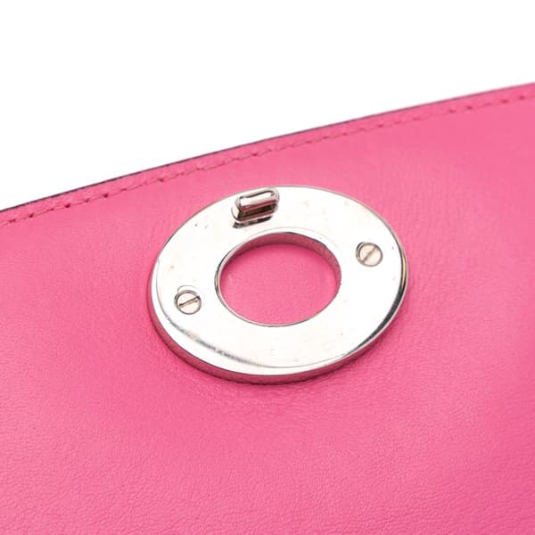 Pre-owned Dior Small Leather Be Dior Flap Red