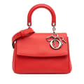Miniatyrbillede 1 af 10: Pre-owned Dior Small Leather Be Dior Flap Red