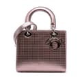 Miniatyrbilde 1 av 10: Pre-owned Dior Medium Metallic Patent Microcannage Lady Dior Purple