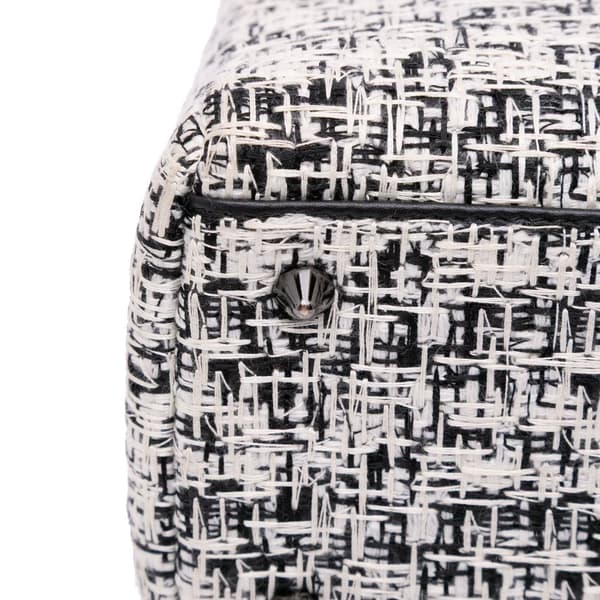 Pre-owned Dior Medium Tweed Lady Dior White