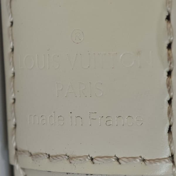 Pre-owned Louis Vuitton Epi Alma PM White