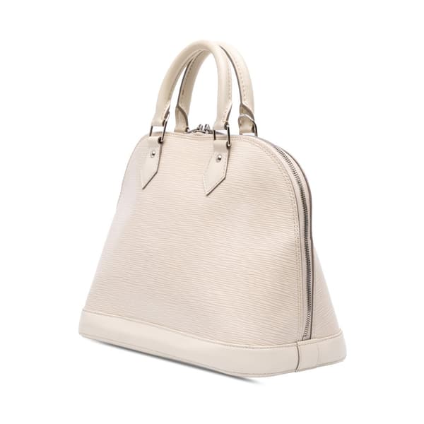 Pre-owned Louis Vuitton Epi Alma PM White