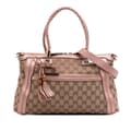 Miniatyrbillede 1 af 10: Pre-owned Gucci GG Canvas Bella Satchel Brown