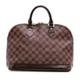 Miniatyrbillede 1 af 7: Pre-owned Louis Vuitton Damier Ebene Alma PM Brown