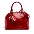 Miniatyrbilde 1 av 9: Pre-owned Louis Vuitton Monogram Vernis Alma BB Red