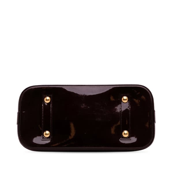 Pre-owned Louis Vuitton Monogram Vernis Alma PM Purple