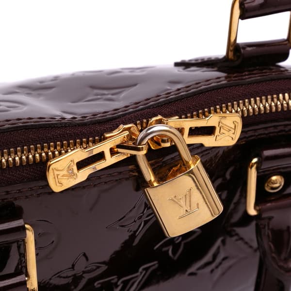 Pre-owned Louis Vuitton Monogram Vernis Alma PM Purple