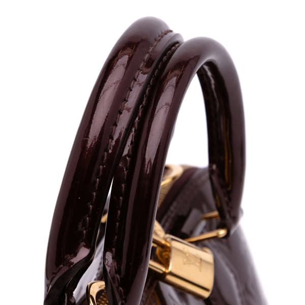 Pre-owned Louis Vuitton Monogram Vernis Alma PM Purple