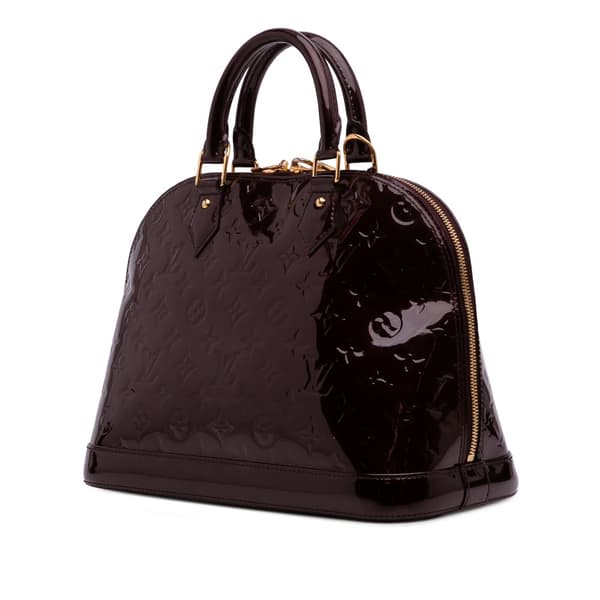 Pre-owned Louis Vuitton Monogram Vernis Alma PM Purple