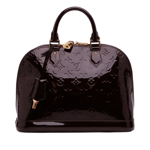 Pre-owned Louis Vuitton Monogram Vernis Alma PM Purple